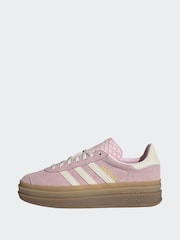 adidas Originals Pink Light Gazelle Bold Trainers - Image 5 of 10