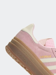 adidas Originals Pink Light Gazelle Bold Trainers - Image 9 of 10