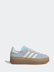 adidas Originals Blue Gazelle Bold Trainers - Image 1 of 9