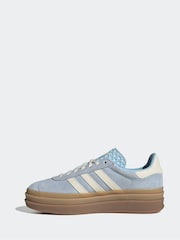 adidas Originals Blue Gazelle Bold Trainers - Image 2 of 9