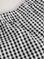 Black/White Gingham Pull On Barrel Trousers (3-16yrs) - Image 3 of 6