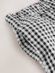 Black/White Gingham Pull On Barrel Trousers (3-16yrs) - Image 4 of 6