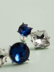 Blue Tabitha Simmons x Next Nili Jewelled Mismatch Earrings - Image 3 of 6