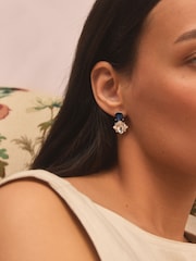 Blue Tabitha Simmons x Next Nili Jewelled Mismatch Earrings - Image 5 of 6