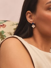 Blue Tabitha Simmons x Next Nili Jewelled Mismatch Earrings - Image 6 of 6