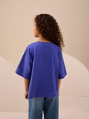 Cobalt Blue Sequin Star T-Shirt (3-16yrs) - Image 3 of 3