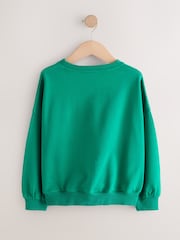 Green Bauble Sequin Long Sleeve Sweatshirt (3-16yrs) - Image 5 of 7