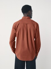 Marrón óxido - Corte estándar - Camisa Oxford manga larga - Imagen 2 de 9