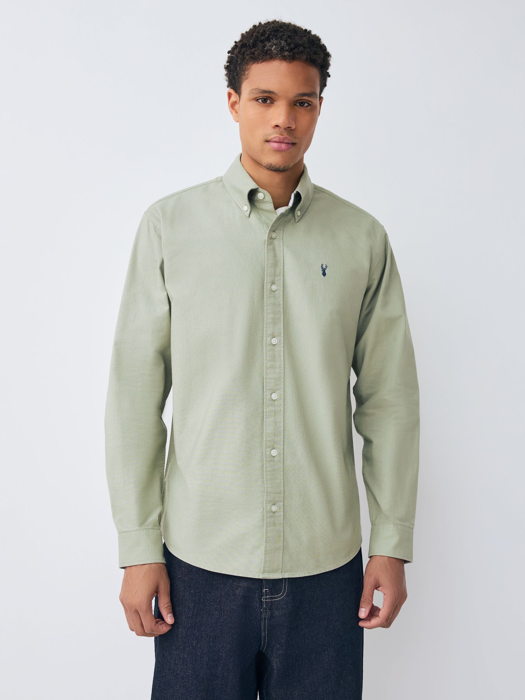 Comprar Verde sálvia - Ajuste regular - Camisa Oxford de manga