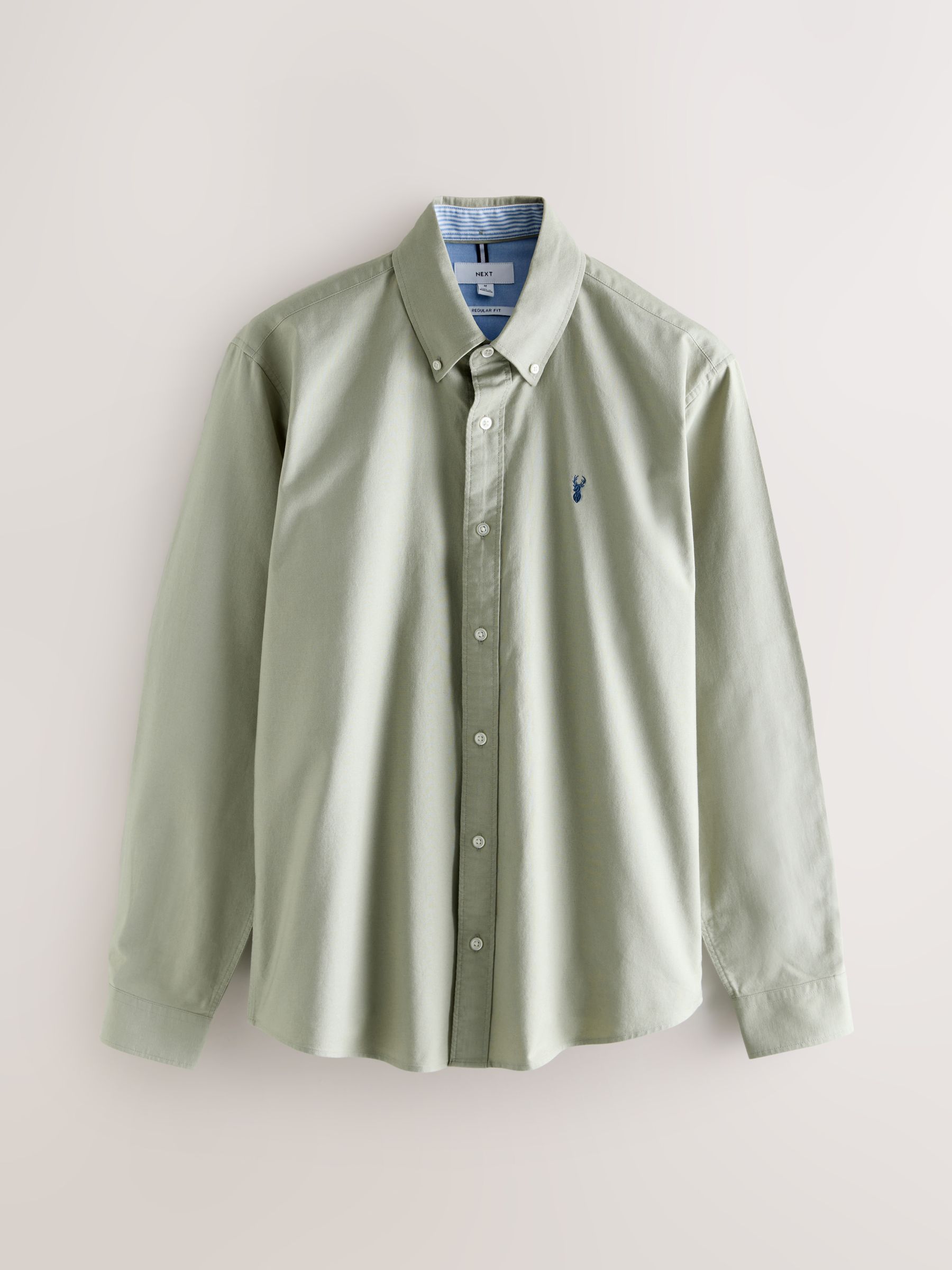 Comprar Verde sálvia - Ajuste regular - Camisa Oxford de manga