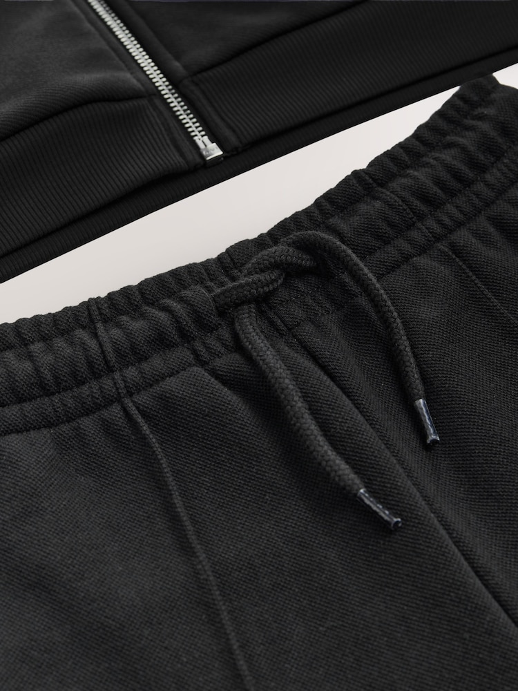 Charcoal Grey Smart Jersey Shirt And Joggers Set (3-16yrs) - Image 5 of 5
