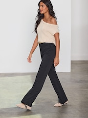 Black Tailored Bootcut Trousers - Image 2 of 8