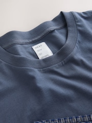 Navy Gingham 100% Cotton Barrel Leg Pyjamas - Image 3 of 4