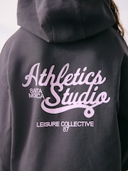 Anthrazit - Hoodie- und Leggings-Set mit Grafikdruck (3–16 J.) - Bild 4 von 4