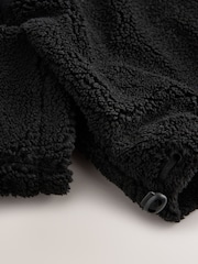Baker by Ted Baker Borg Zip Through Black Fleece - Image 6 of 6