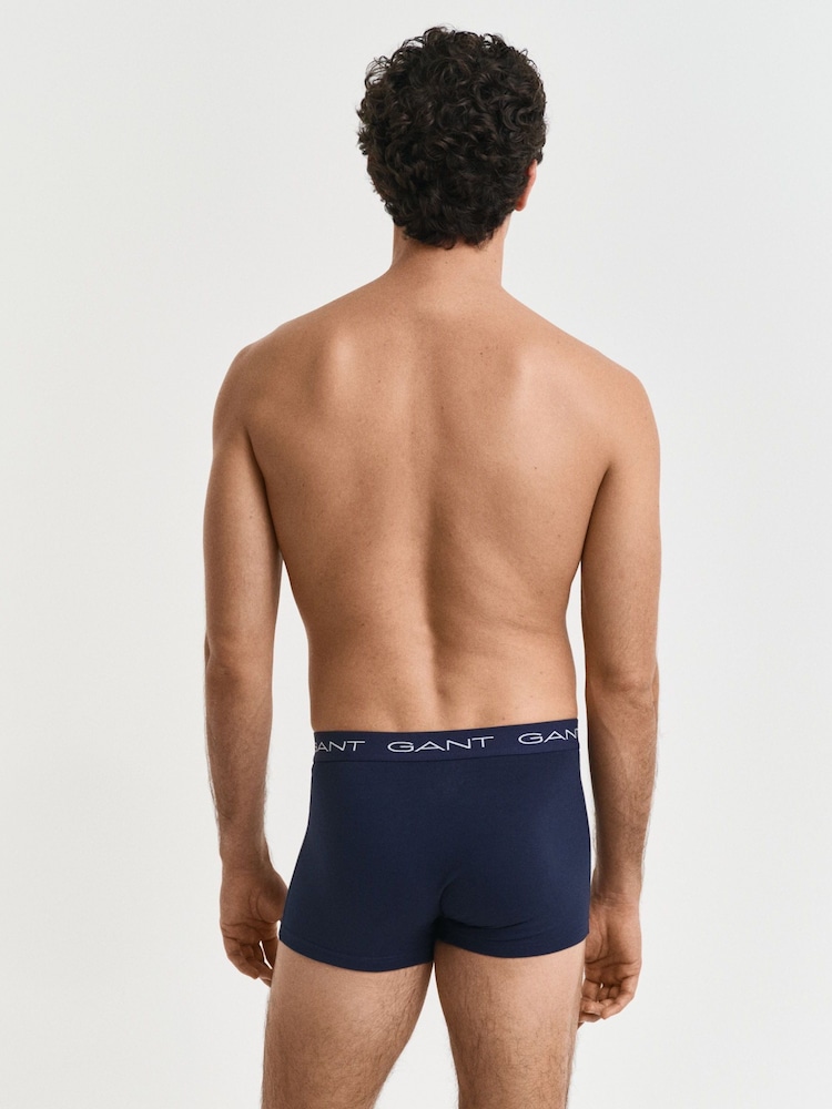 GANT Navy Blue Boxers 3 Pack - Image 3 of 3 GANT Navy Blue Boxers 3 Pack - Image 3 of 3