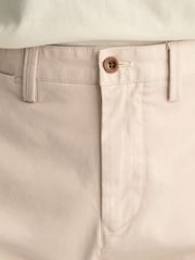 Бежевый - GANT Slim Fit Twill Trousers - Image 6 of 8