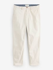Бежевый - GANT Slim Fit Twill Trousers - Image 8 of 8
