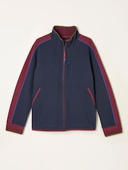 FatFace Airlie Navy Hybrid Zip Through Sweat - Image 6 of 6