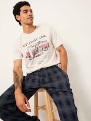 FatFace Natural VW Getaway Car Graphic T-Shirt - Image 4 of 5