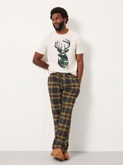 FatFace Natural VW Stag Tshirt - Image 3 of 6