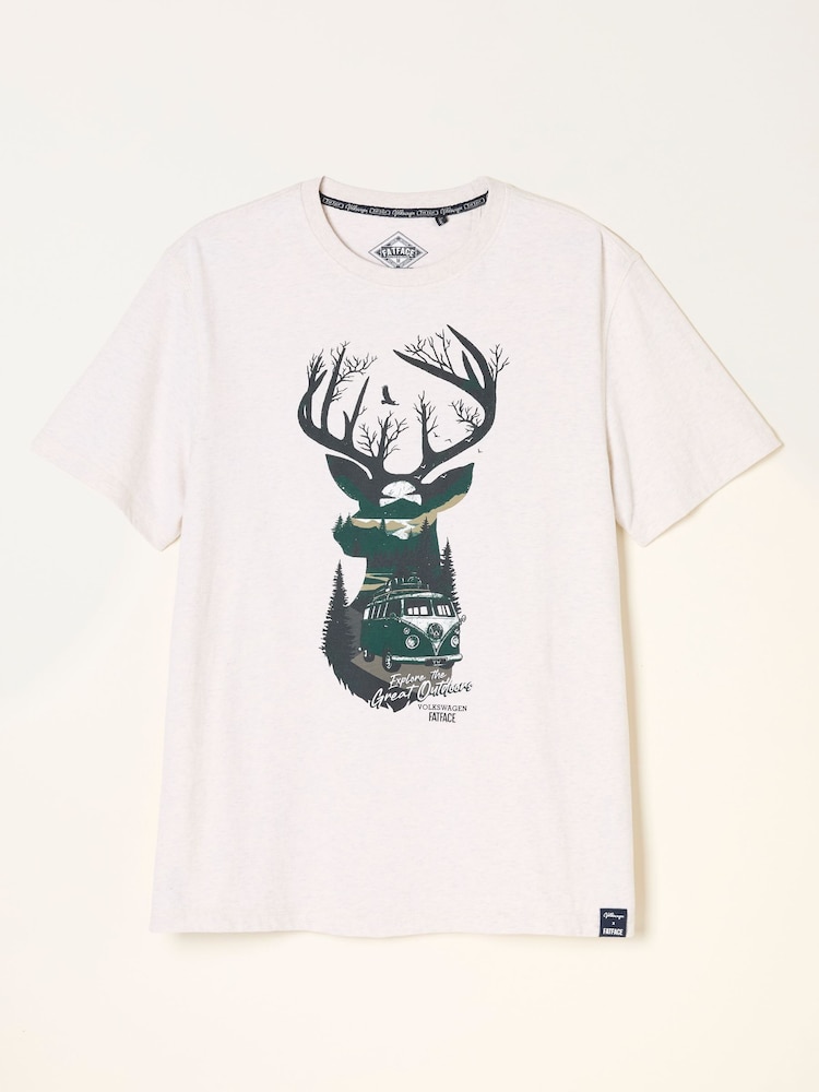 FatFace Natural VW Stag Tshirt - Image 6 of 6 FatFace Natural VW Stag Tshirt - Image 6 of 6