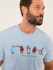 FatFace Chilly Sips Graphic T-Shirt - Imagem 4 de 6