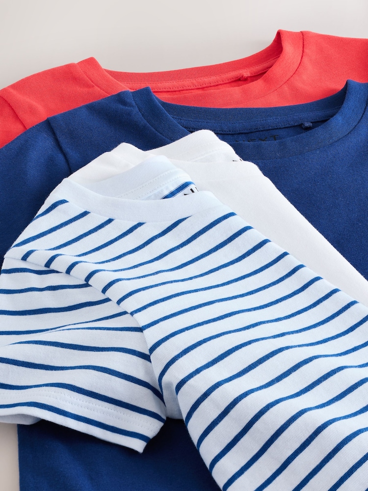 Red/Blue T-Shirts 4 Pack (3-16yrs) - Image 7 of 7 Red/Blue T-Shirts 4 Pack (3-16yrs) - Image 7 of 7