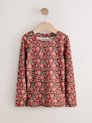 Floral Ribbed Long Sleeve Tops 5 Pack (3-16yrs) - Image 2 of 9