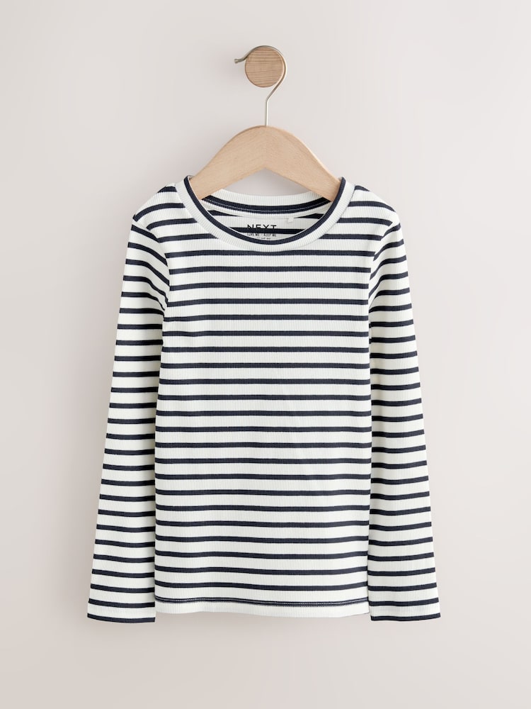 Longsleeve Damen Next Langarmshirt Langärmelige Ri Produktbild-Vorschau 10