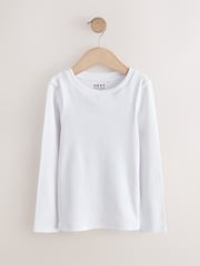 Floral Ribbed Long Sleeve Tops 5 Pack (3-16yrs) - Image 7 of 9