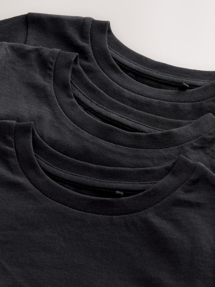 Black 3 Pack T-Shirts (3-16yrs) - Image 5 of 5 Black 3 Pack T-Shirts (3-16yrs) - Image 5 of 5