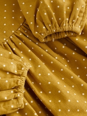 Ochre Yellow Spot Cord Dress (3mths-8yrs) - Image 8 of 8