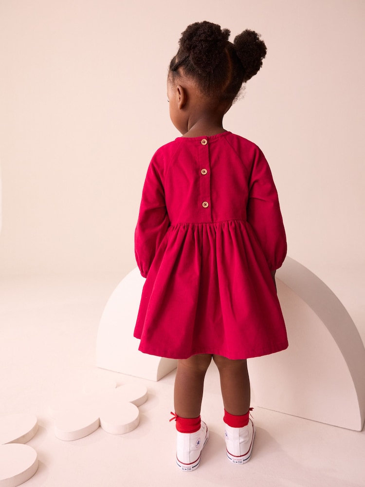Red Character Cord Dress (3mths-8yrs) - Image 2 of 8