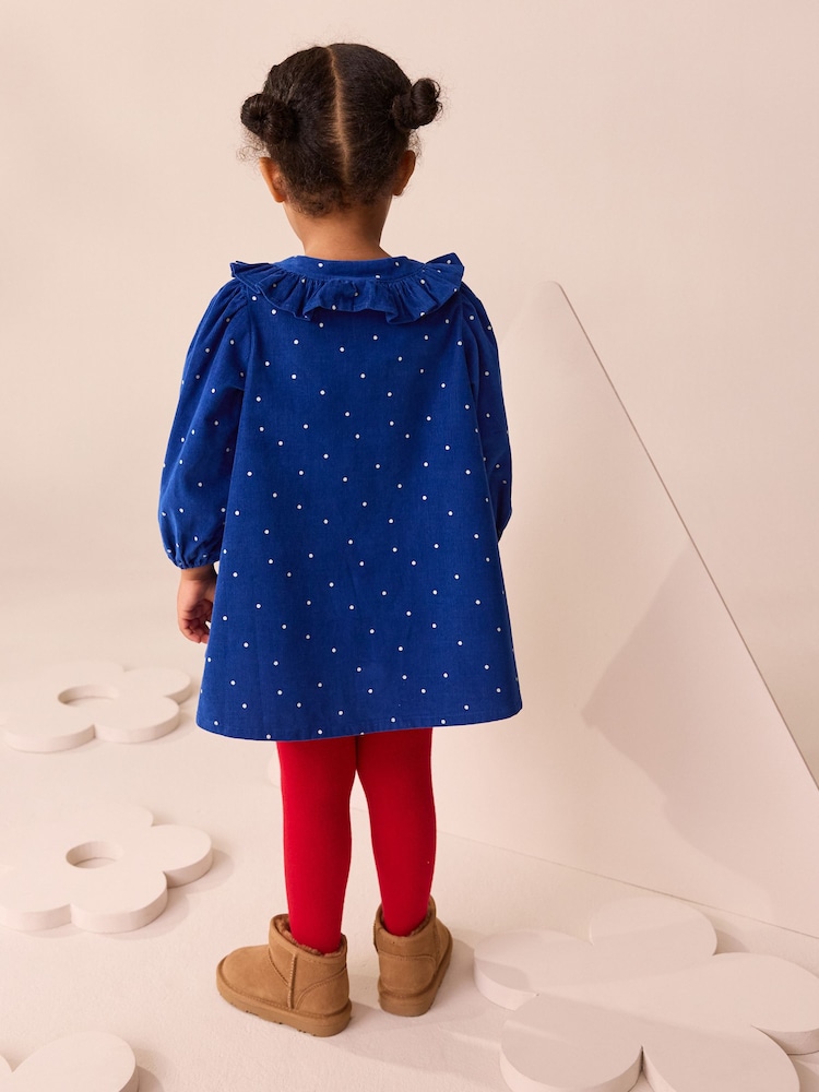 Cobalt Blue Character Cord Dress And Tights Set (3mths-8yrs) - Image 2 of 4