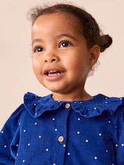 Cobalt Blue Character Cord Dress And Tights Set (3mths-8yrs) - Image 3 of 4