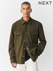 كاكي أخضر - سترة خفيفة جيرسيه تويل بكباسين - صورة 9 من 9