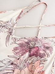 Pink Floral Lightweight Floral Print Slip - Image 11 of 11