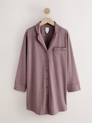 Mocha Brown Jersey Night Shirt - Image 1 of 3