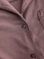 Mocha Brown Jersey Night Shirt - Image 2 of 3