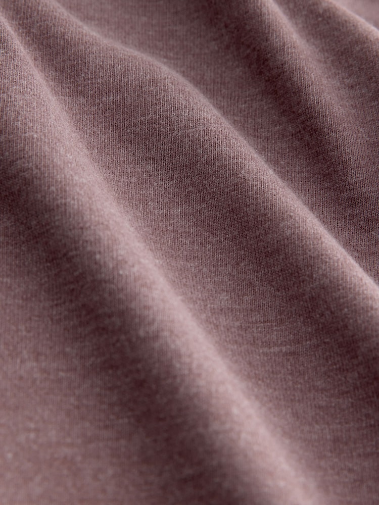 Mocha Brown Jersey Night Shirt - Image 3 of 3