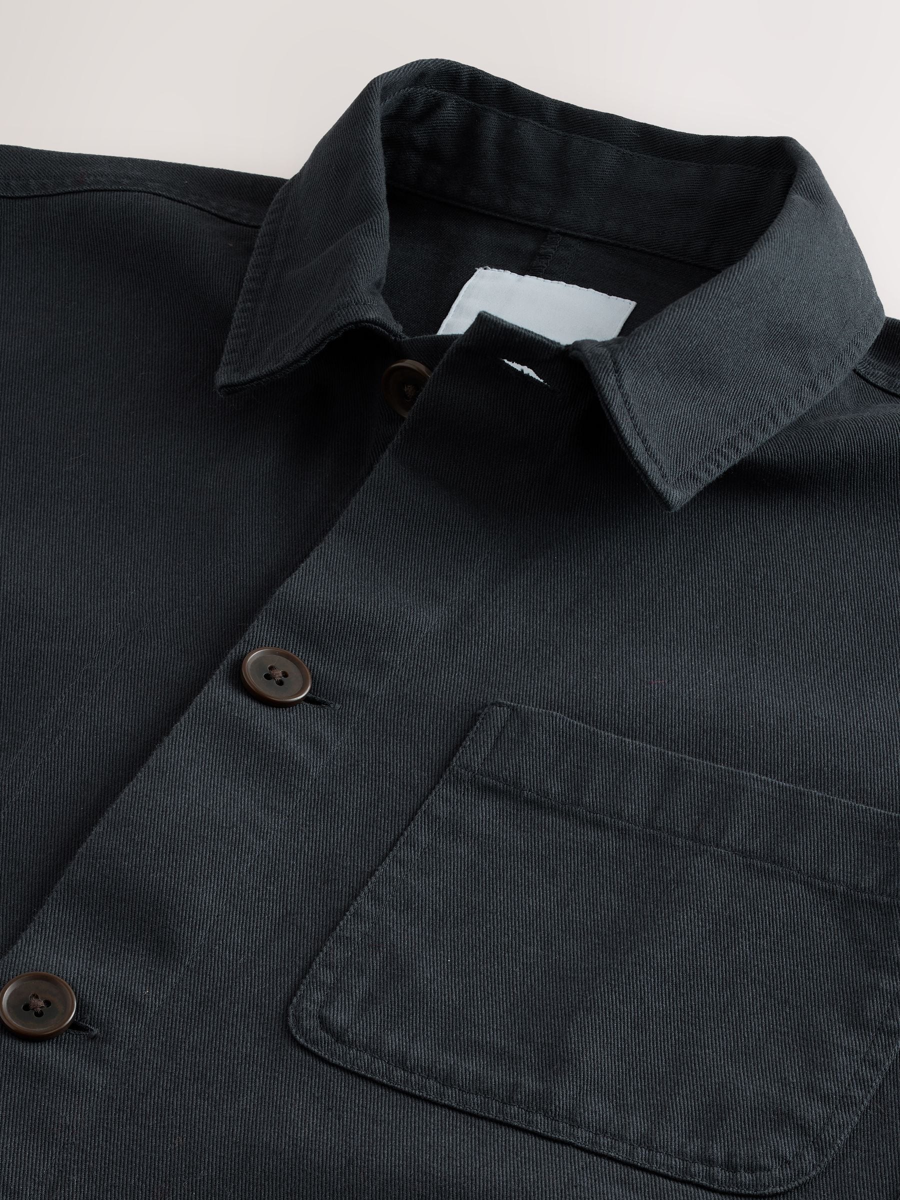 Buy Navy Blue Chore Twill Shacket Overshirt from Next Sweden