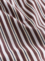 Castanho - Poplin Stripe Long Sleeve Shirt - Imagem 6 de 7