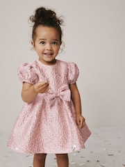 Pink Animal Jacquard Prom Dress (3mths-8yrs) - Image 1 of 8