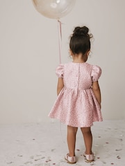 Pink Animal Jacquard Prom Dress (3mths-8yrs) - Image 3 of 8