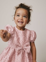 Pink Animal Jacquard Prom Dress (3mths-8yrs) - Image 4 of 8