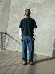 Gap Grey Heavyweight Boxy T-Shirt - Image 8 of 8