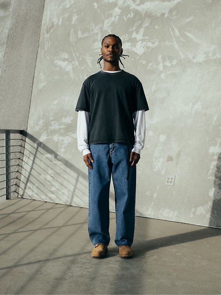 Gap Grey Heavyweight Boxy T-Shirt - Image 8 of 8