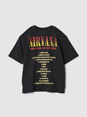 Gap Black Nirvana Heavyweight Cropped Graphic T-Shirt - Image 5 of 5