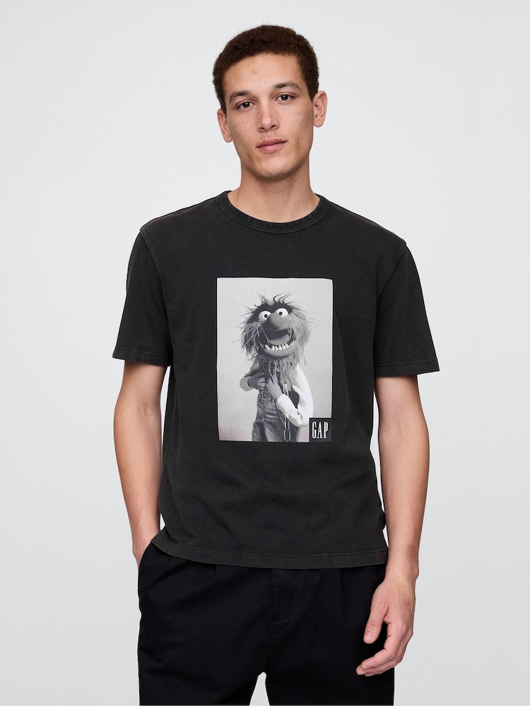 Gap Black Animal Disney The Muppets Graphic T-Shirt - Image 1 of 5